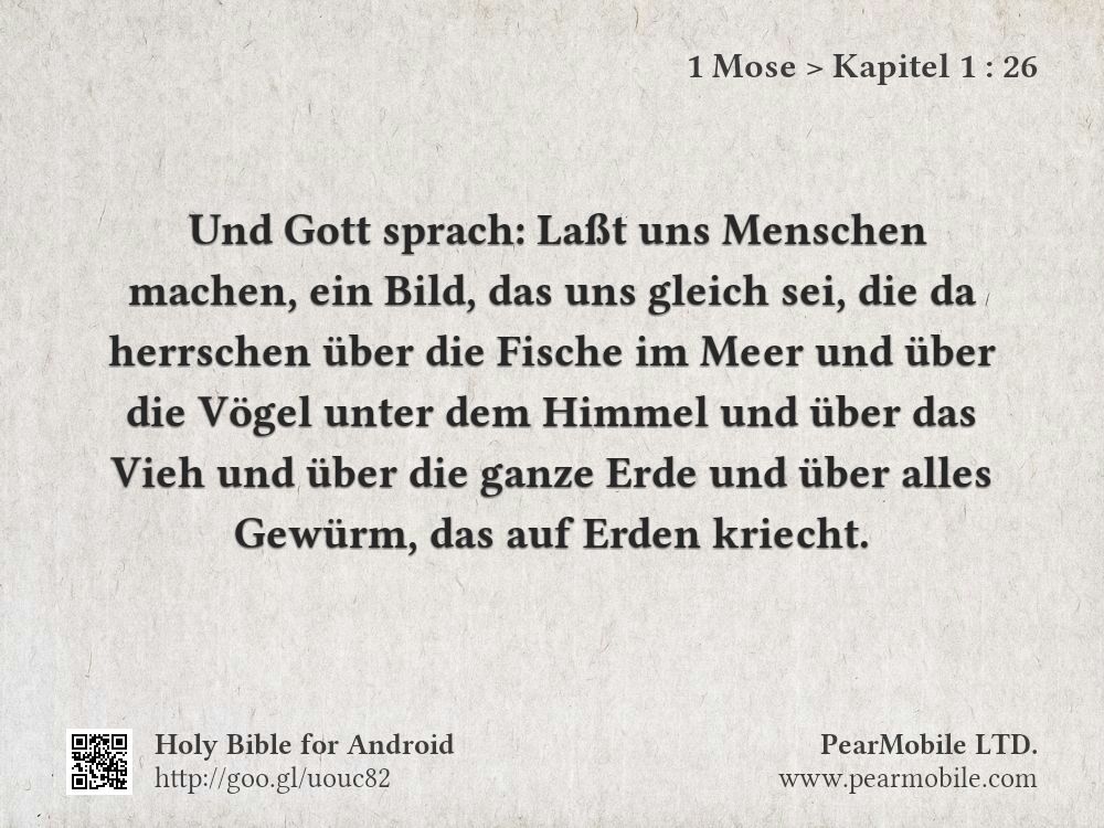1 Mose, Kapitel 1:26